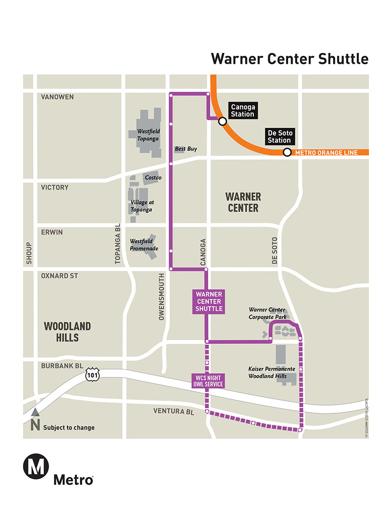 Warner Center Shuttle Schedule